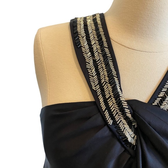Banana Republic Embellished Halter Neck Silk Mini Slip Belay Dress - Picture 4 of 13